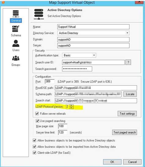 ldap error 82 local win32 err 8341.